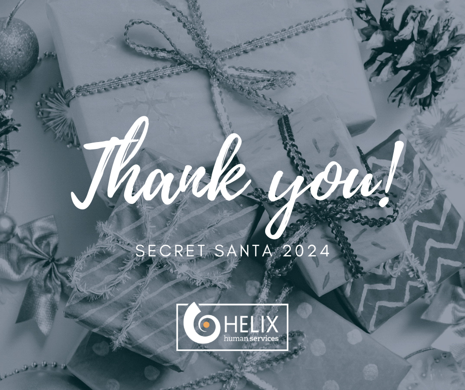 Image with presents. Text says "Thank you Secret Santa 2024"